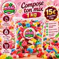 Compose ton sachet 1 kg de bonbons halal